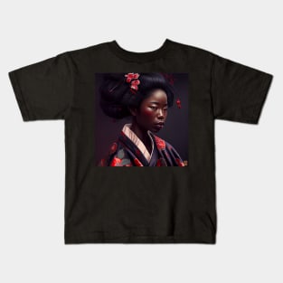 GreyStone Dojo- Afro Geisha 3 Kids T-Shirt